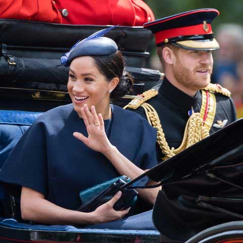 meghan markle di trooping the colour 2019