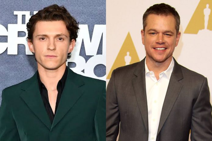 Tom Holland dan Matt Damon akan berbagi layar di film terbaru garapan Christopher Nolan (Foto: kolase dari Getty Images)