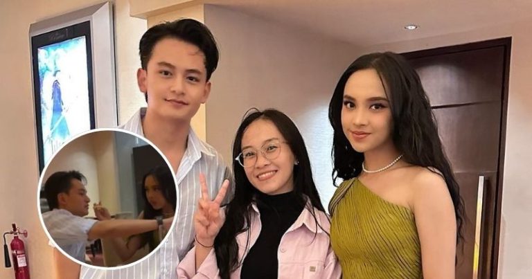 Randy Martin dan Lyodra ketahuan suap-suapan. Foto : Instagram/nessysusanti_