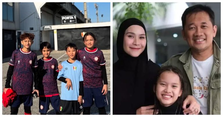 Kala Madali, Putri Zaskia Adya Mecca dan Hanung Bramantyo yang jago sepak bola. (Foto: Instagram/zaskiaadyamecca)