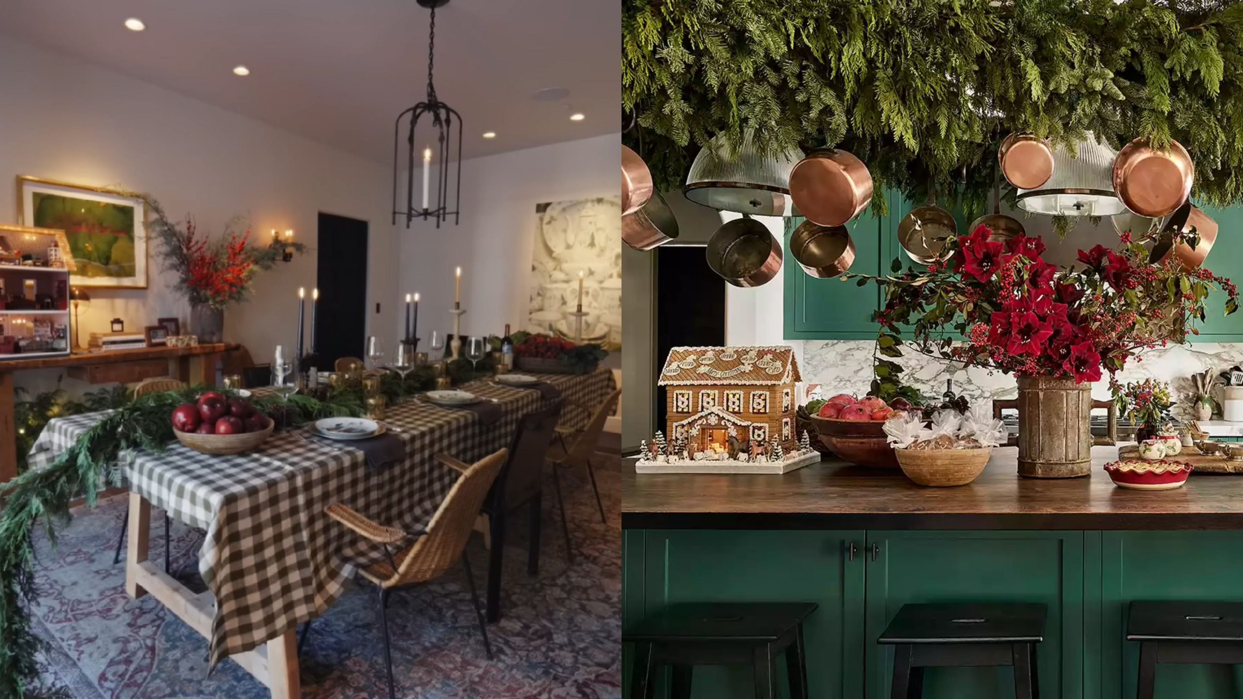 Dapur dan ruang makan (Foto: Youtube/Architectural Digest)