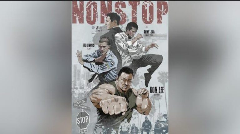 Poster ‘Nonstop’ yang dibintangi Don Lee dan Iko Uwais (Foto: TikTok/cnr.official)